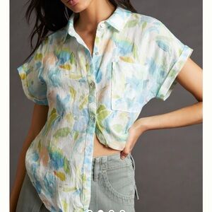 Cloth & Stone Linen Surf Shirt XL from Anthropologie